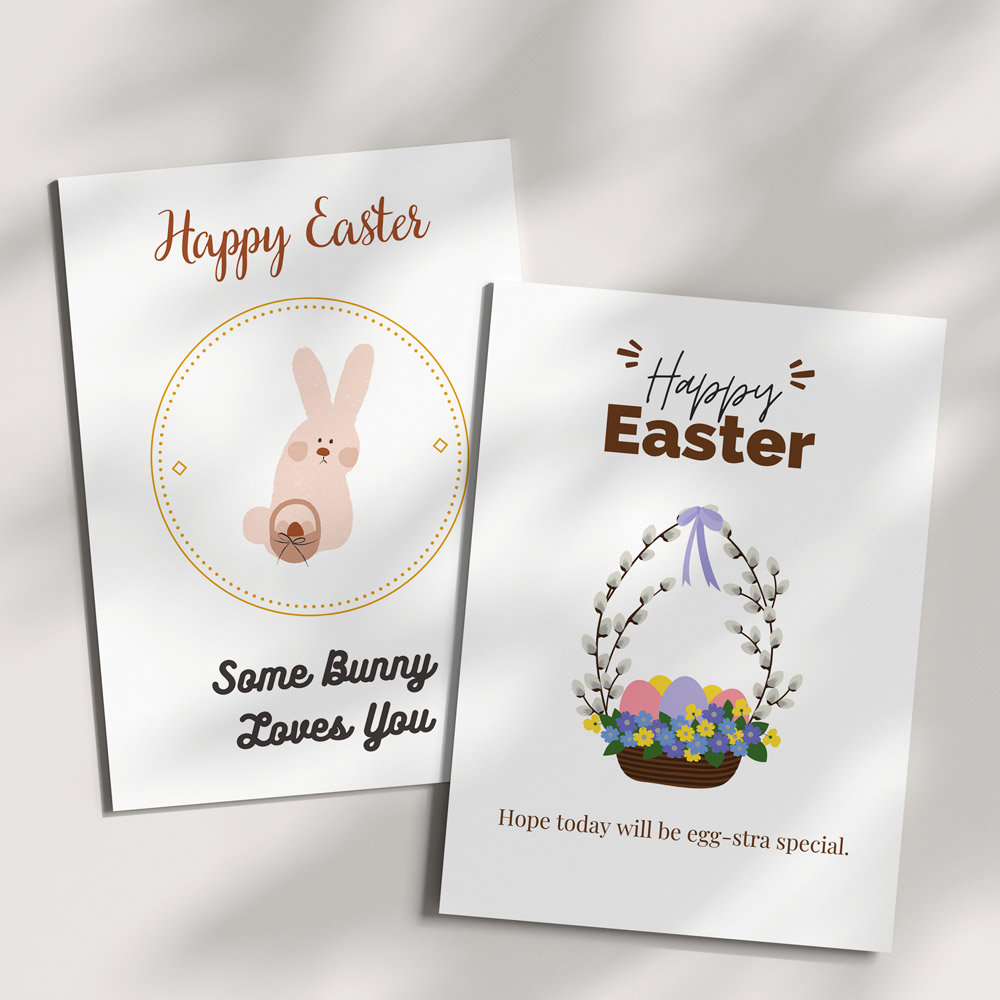 Easter bunny cards